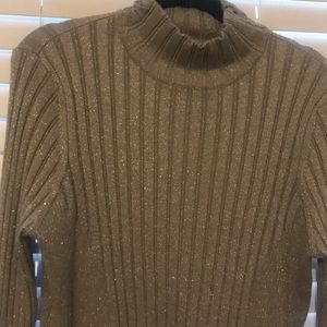 Peck and peace turtle neck shimmering sweater